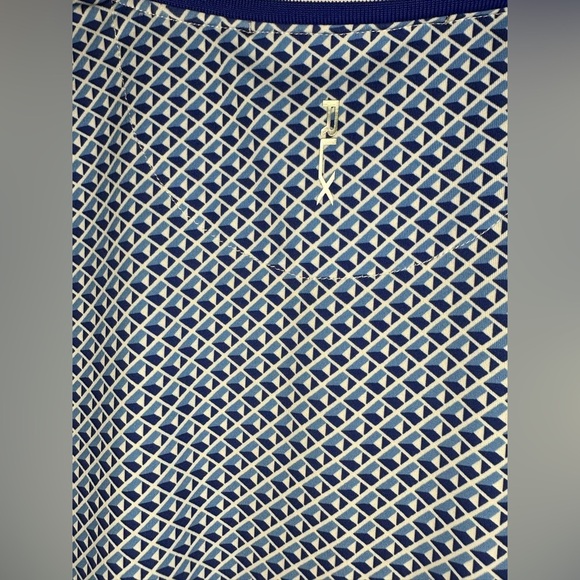 NEW Ralph Lauren RLX Airflow Sleeveless Golf Polo Women’s XS Blue Geo - Picture 8 of 16